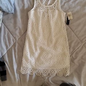 White lace dress